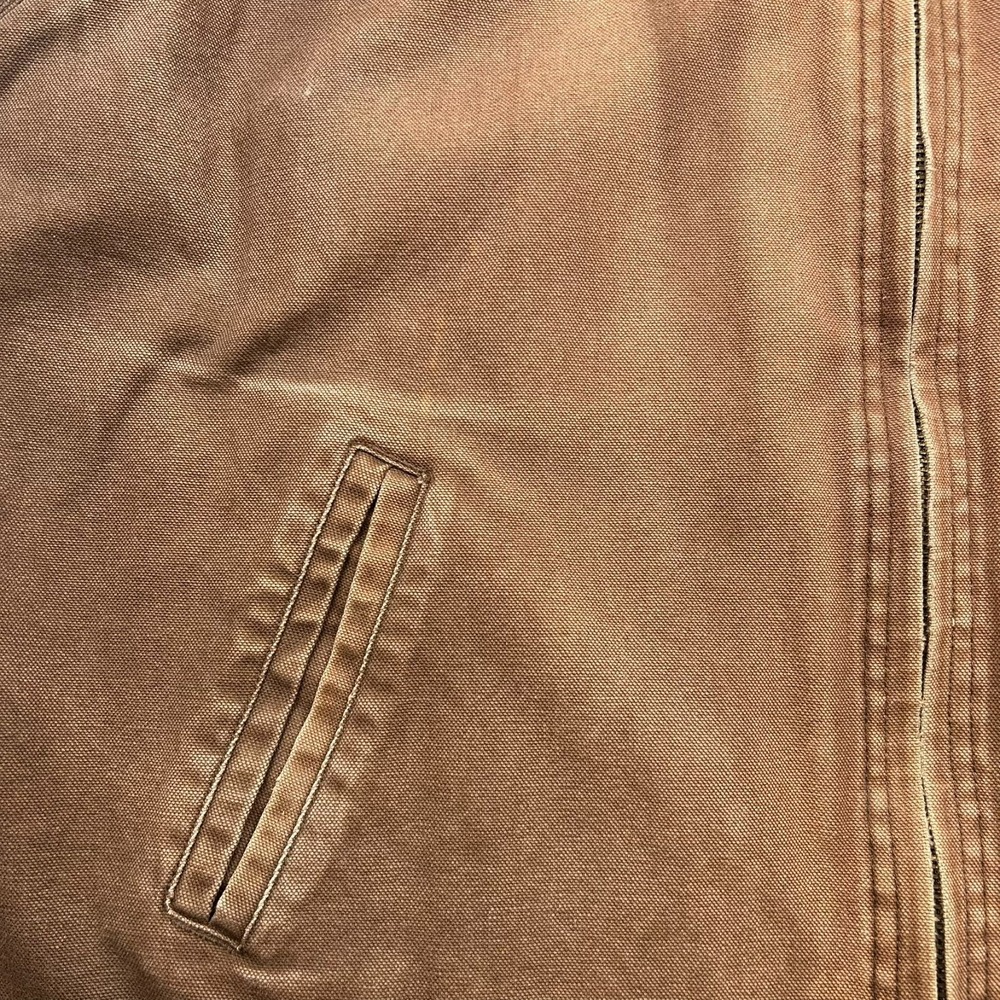 CE Schmidt Full Zip Sherpa Lined Canvas Vest Mens 3XL Brown Outdoor Workwear - Picture 15 of 16